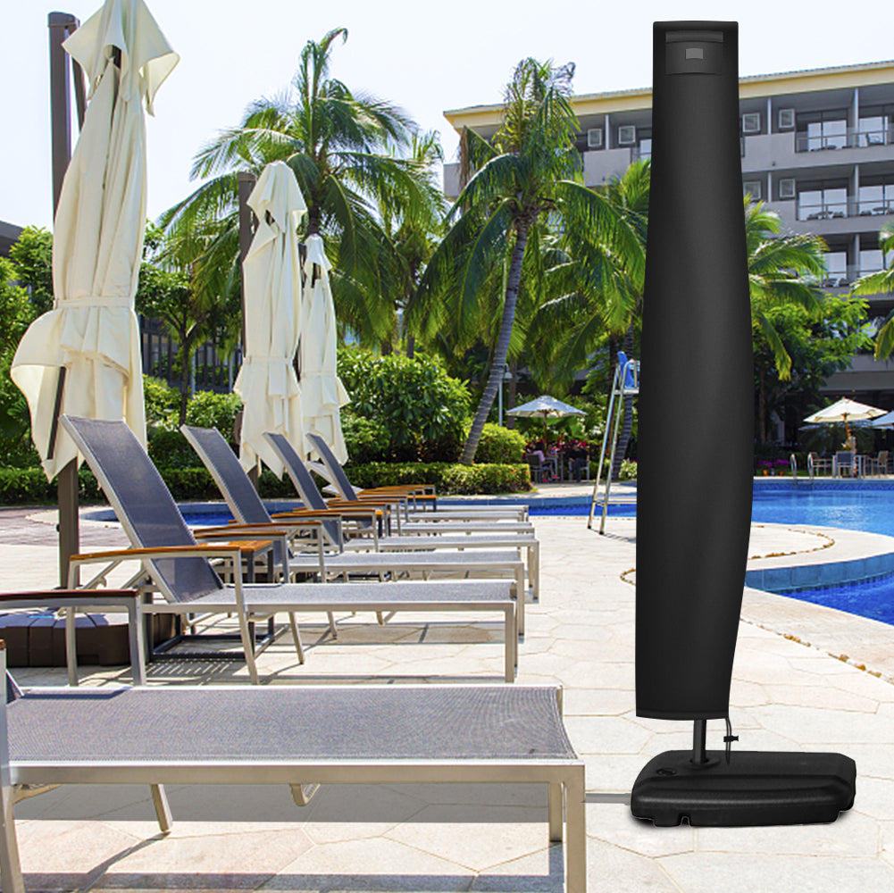 Parasolhoes - Afdekhoes - Weersbestendig - Waterdicht - Tuin - Outdoor - ø 200 tot 320cm - polyester - Met Ritssluiting - Met Bewaartas